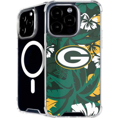 NFL Green Bay Packers Tropical Print iPhone 16 Pro MagSafe Case